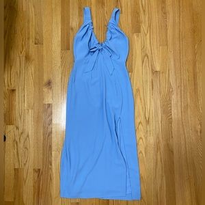 Abercrombie & Fitch Cinched Neck Midi Dress | size S